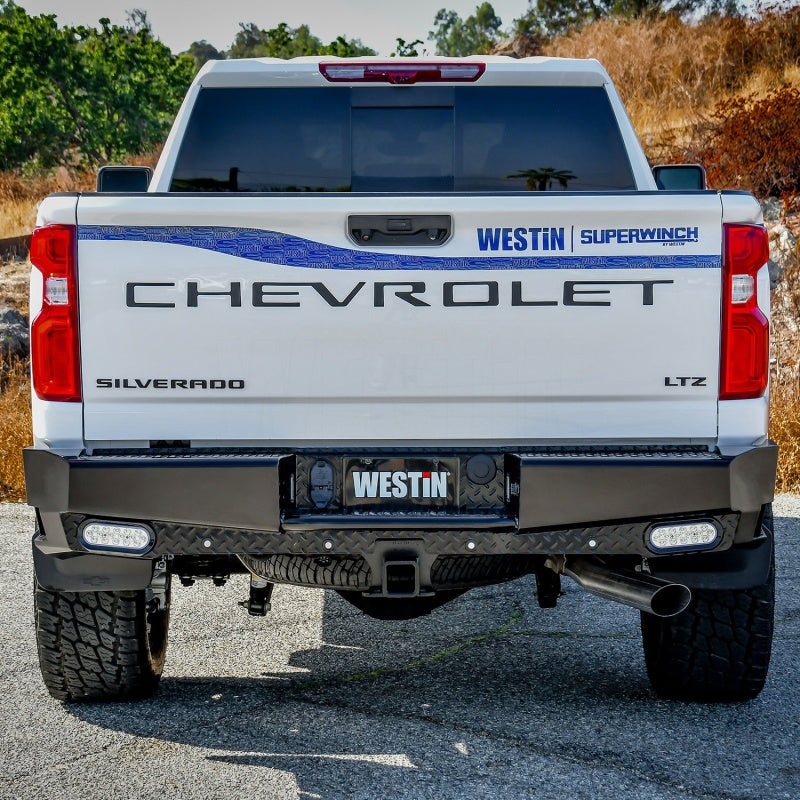 Westin 19+ Chevy Silverado 1500 HDX Bandit Rear Bumper - Black
