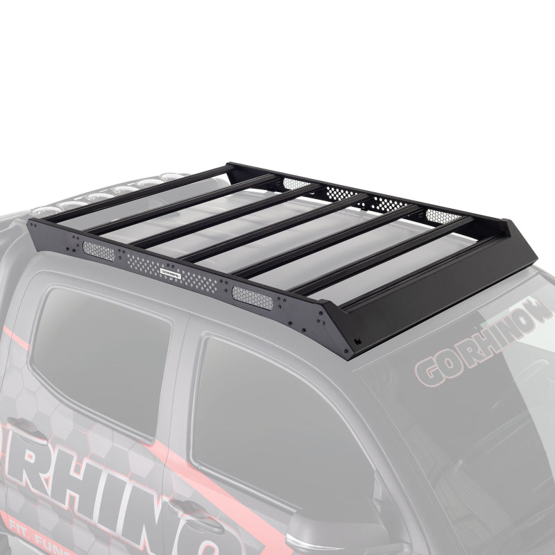 Go Rhino Toyota Tacoma DC Ceros Low Profile Roof Rack - Tex. Blk