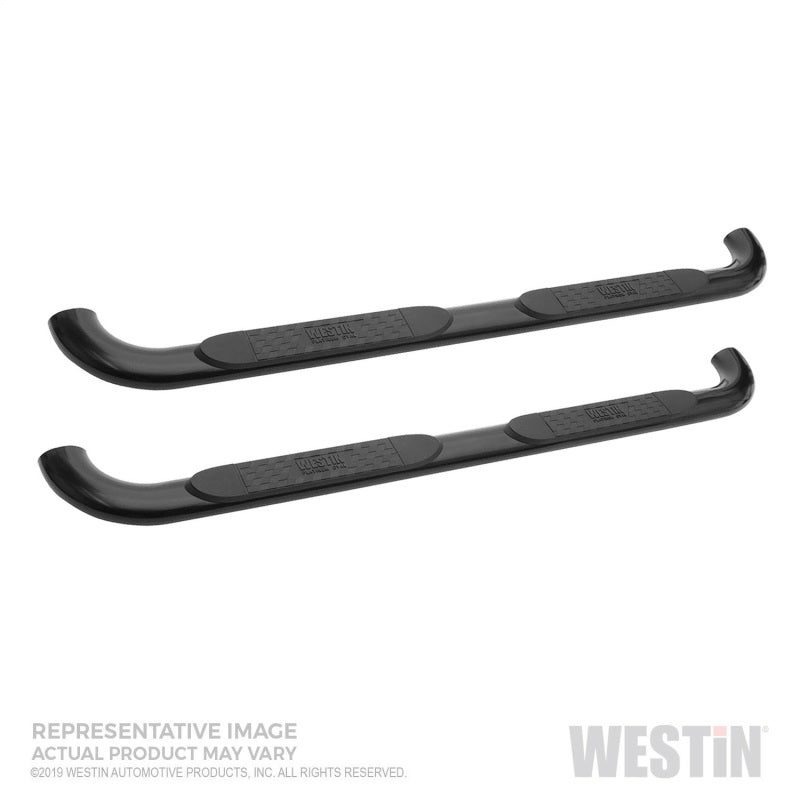 Westin 19+ Chev/GMC Silverado/Sierra 1500 DC (No 2019 Ltd) Platinum 4 Oval Nerf Step Bars - Blk