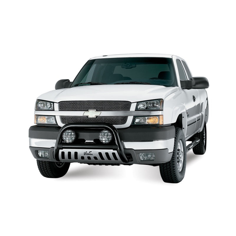 Westin 1999+ Chevy Silverado 1500 Crew Cab Signature 3 Nerf Step Bars - Black