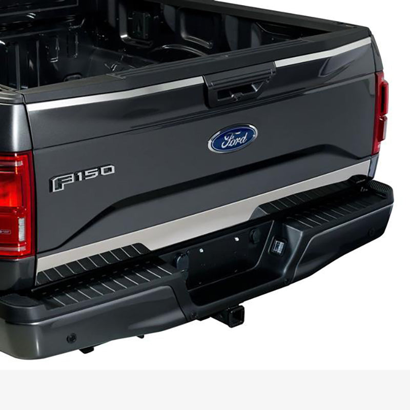 Putco 15-17 Ford F-150 - Stainless Steel - Lower Tailgate Accent - 1 pc Tailgate Accents