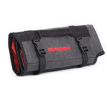 Load image into Gallery viewer, Go Rhino XVenture Gear Tool Roll Large (7x7in. Closed) 12oz Waxed Canvas - Black