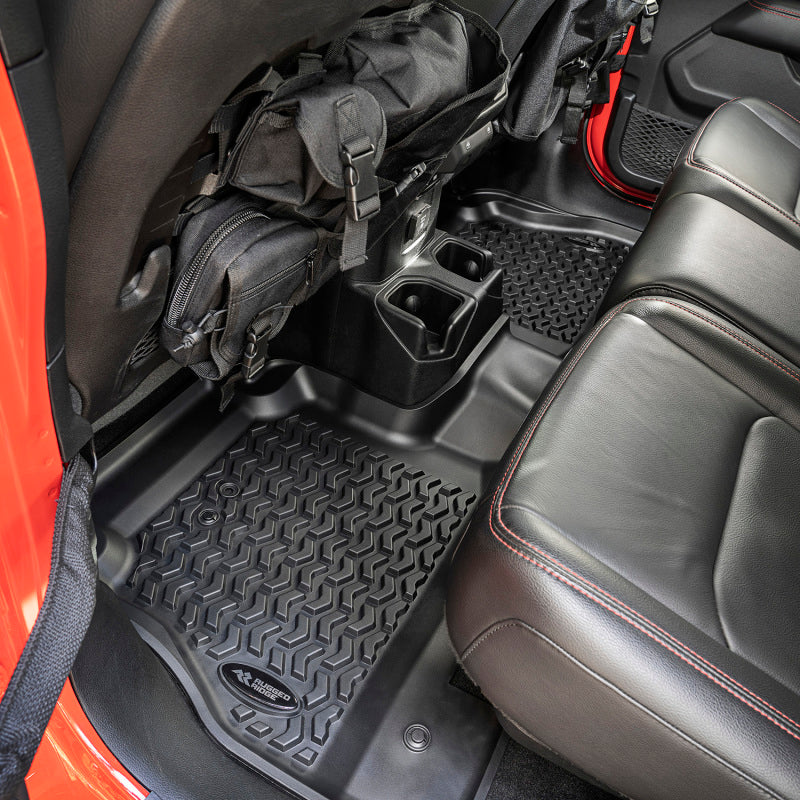 Rugged Ridge Floor Liner Rear Black Jeep Gladiator JT
