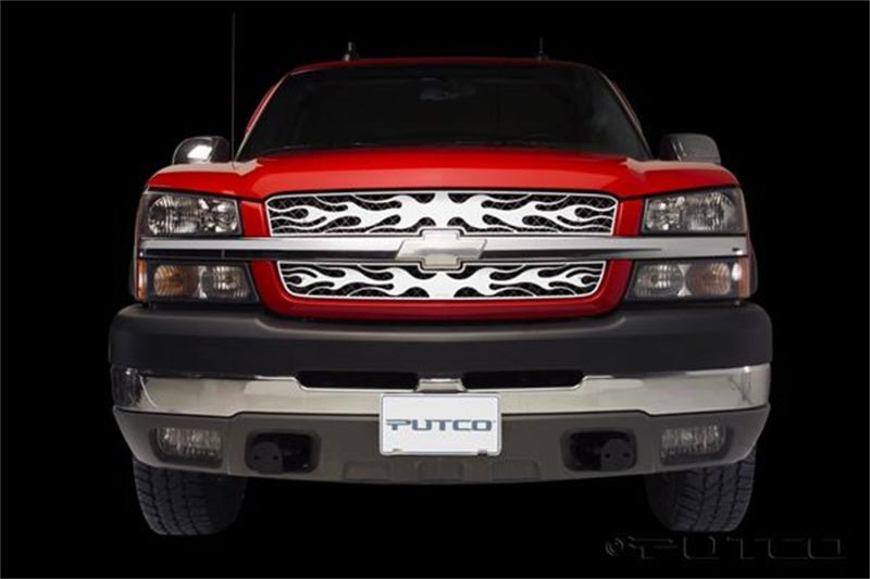 Putco Chevrolet Avalanche w/o Body Cladding Flaming Inferno Stainless Steel Grille