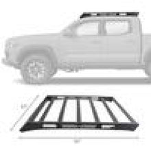 Load image into Gallery viewer, Go Rhino Toyota Tacoma DC Ceros Low Profile Roof Rack - Tex. Blk