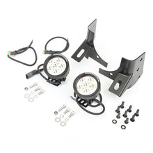 Load image into Gallery viewer, Rugged Ridge Jeep Wrangler Round Windshield LED Kit w/ Brackets