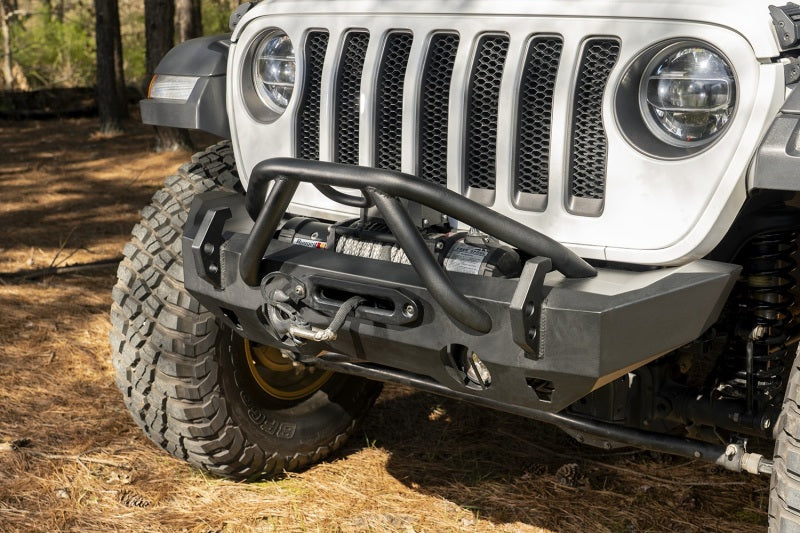Rugged Ridge HD Bumper Stubby Front Jeep Wrangler JK 18-20 Jeep Wrangler JL 2020 JT