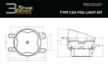 Load image into Gallery viewer, Diode Dynamics SS3 Type CGX LED Fog Light Kit Sport - White SAE Fog