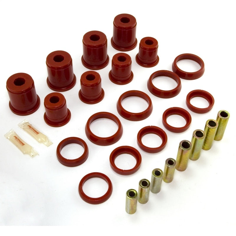 Rugged Ridge Control Arm Bushing Kit Front Red TJ 18362.03