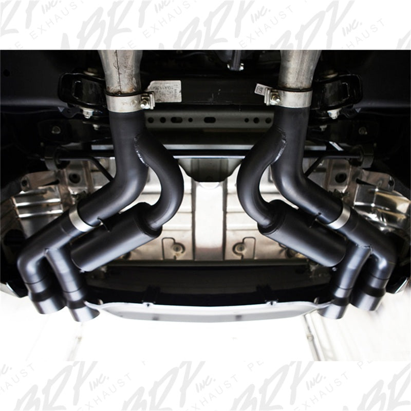MBRP Chevy Camaro V8 6.2L 6spd 3in Black Race Dual Axle Back w/ 4.5in Quad Dual Wall Tips