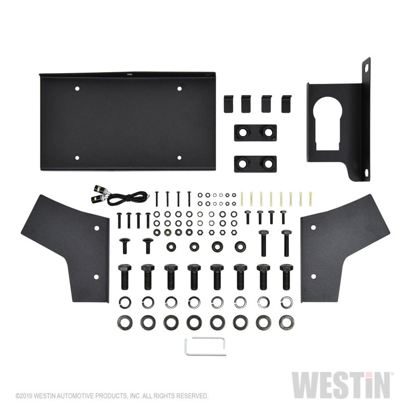 Westin 18+ Jeep Wrangler JL WJ2 Rear Bumper w/  Sensors (Excl. Wrangler JK) - Textured Black