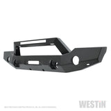 Westin 18+ Jeep Wrangler WJ2 Full Width Front Bumper w/LED Light Bar Mount Textured Black