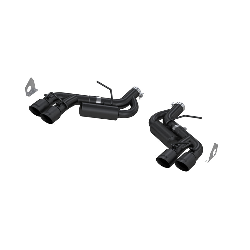 MBRP Chevy Camaro V8 6.2L 6spd 3in Black Race Dual Axle Back w/ 4.5in Quad Dual Wall Tips