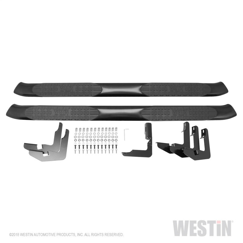 Westin Ram 1500 Crew Cab (Excl. 2019 Ram 1500 Classic) PRO TRAXX 5 Oval Nerf Step Bars - Black