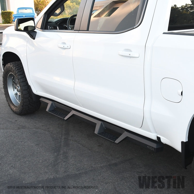 Westin Chevrolet Silverado / GMC Sierra 1500 Crew Cab Drop Nerf Step Bars - Textured Black