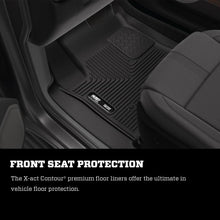 Load image into Gallery viewer, Husky Liners 07-12 GM Silverado/Tahoe/Suburban/Escalade X-Act Contour Black Floor Liners (2nd Seat)