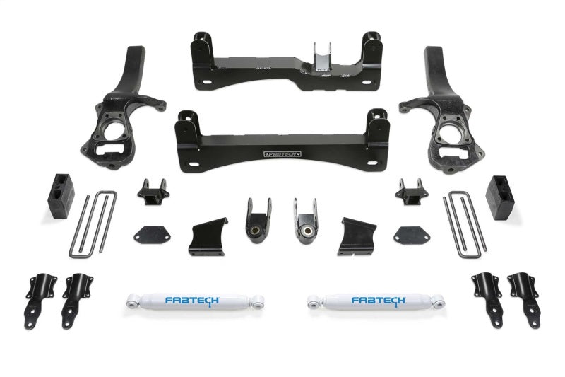 Fabtech 2019+ GM C1500 P/U 6in Basic Sys w/Perf Shks