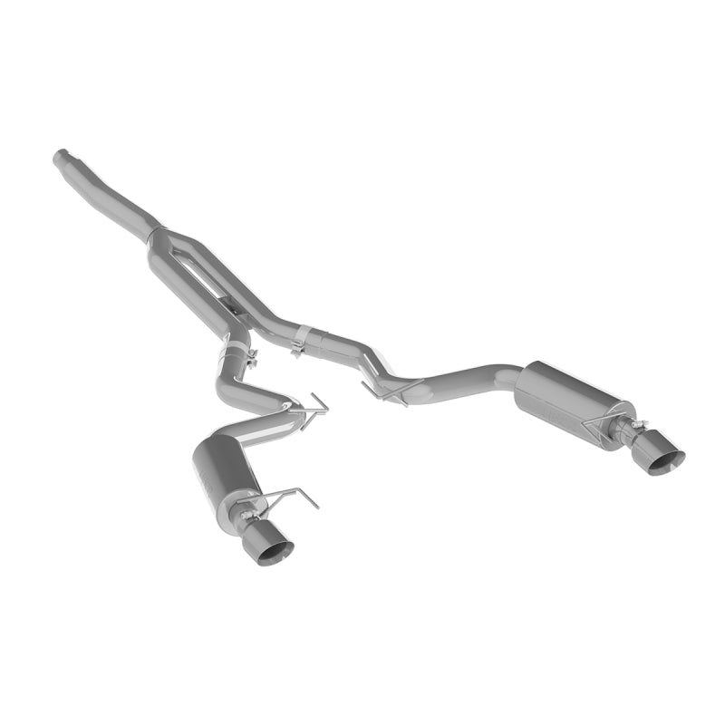 MBRP Ford Mustang EcoBoost 2.3L Alum 3in Cat Back Dual Split Rear Exit (Street Version)