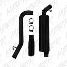 Load image into Gallery viewer, MBRP Jeep Wrangler (TJ) Inline-4 2.5L, Inline-6 4.0L 2 1/2in Cat Back Single Side Black Coated