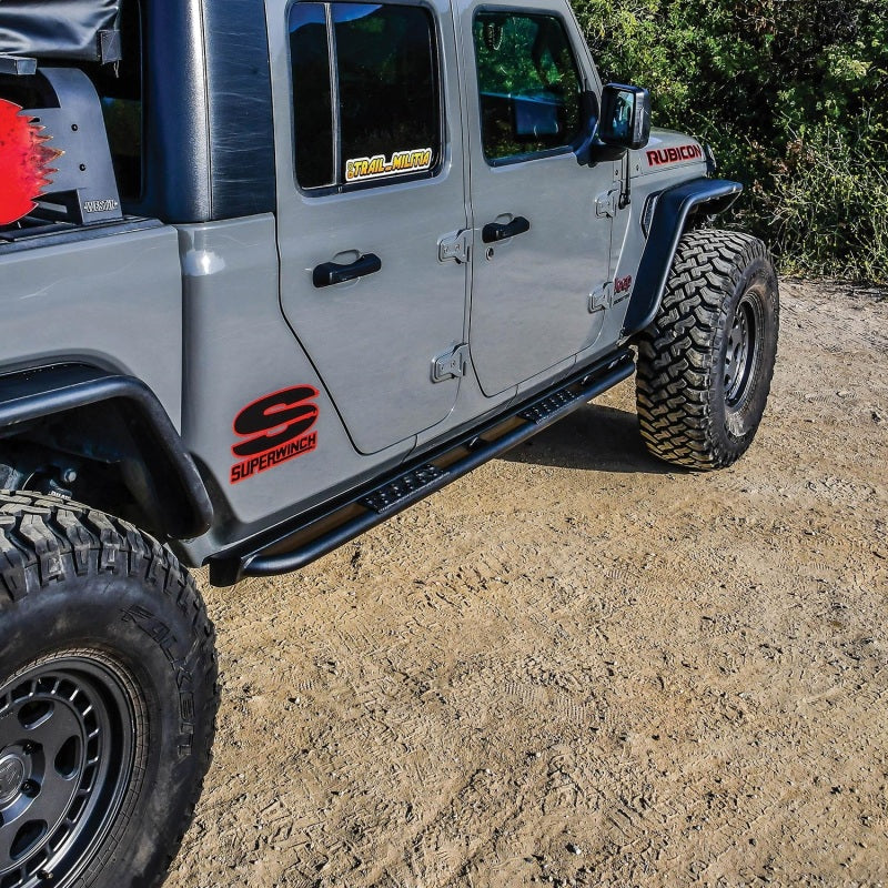 Westin 20+ Jeep Gladiator Rock Slider - Textured Black