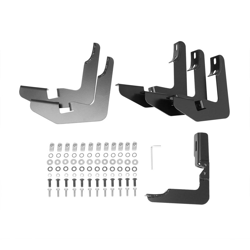 Westin 2014+ Chevy Silverado 1500 Crew Cab PRO TRAXX 5 Oval Nerf Step Bars - Black