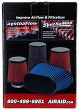 Load image into Gallery viewer, Airaid Universal Air Filter - Cone 4 x 7 x 4 5/8 x 7 w/ Short Flange - Blue SynthaMax