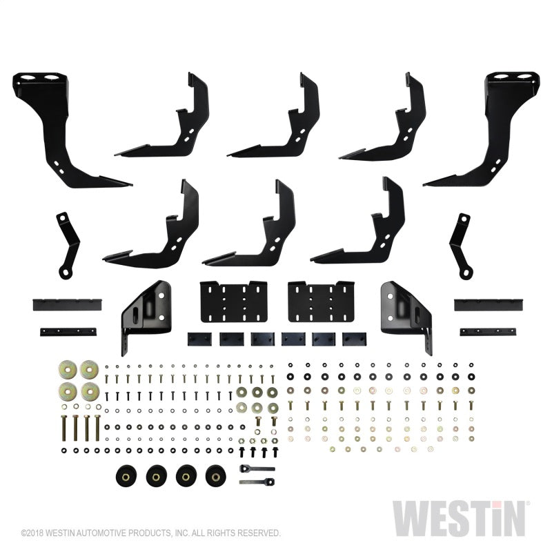 Westin Chevrolet Silverado/Sierra 1500 Crew Cab (6.5ft) R5 Modular Nerf Step Bars - Black