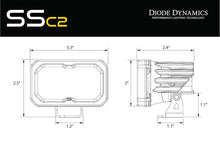 Load image into Gallery viewer, Diode Dynamics Stage Series 1 1/2 In Roll Bar Reverse Light Kit SSC2 Sport (Pair)