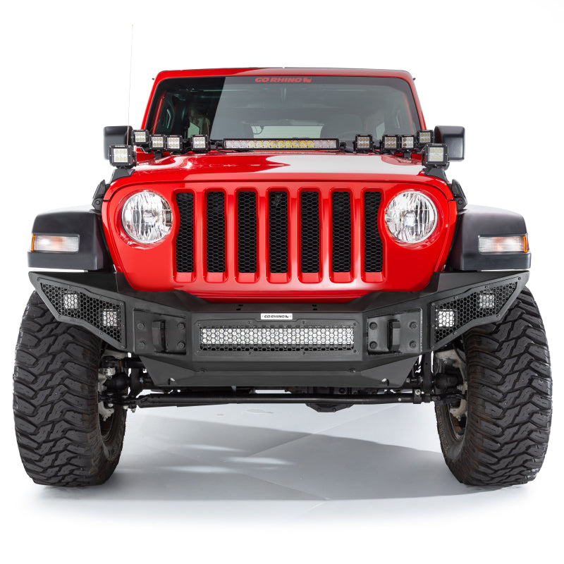 Go Rhino Jeep Wrangler JL/JLU/JK/JKU/Gladiator JT Rockline Full Width Bumper
