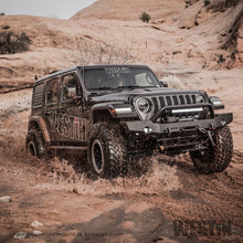 Load image into Gallery viewer, Westin 18+ Jeep Wrangler JL WJ2 Full Width Front Bumper w/Bull Bar Textured Black