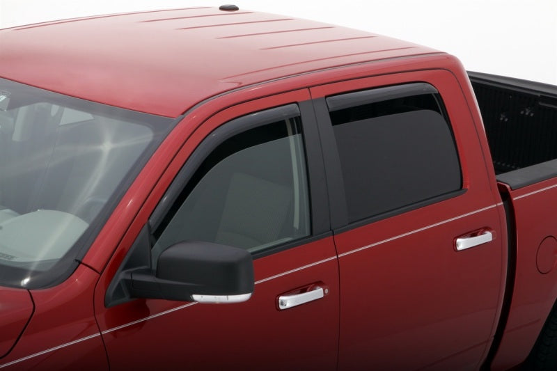 AVS Dodge RAM 1500 Crew Cab Ventvisor In-Channel Front & Rear Window Deflectors 4pc - Smoke