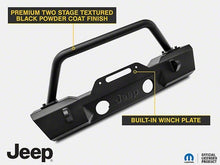Load image into Gallery viewer, Officially Licensed Jeep 07-18 Jeep Wrangler JK Stubby Front Winch Bumper w/ Jeep Logo