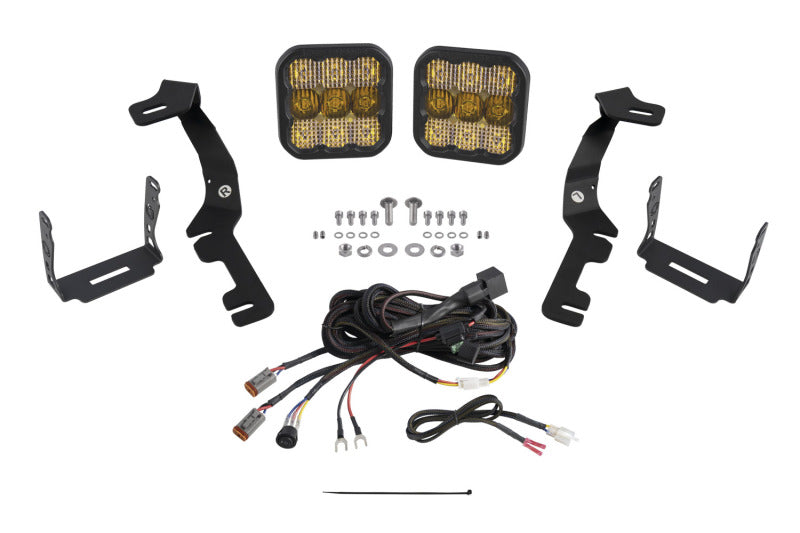 Diode Dynamics Stage Series Ditch Light Kit for 2019-Present Ram SS5 - Sport Yellow Combo