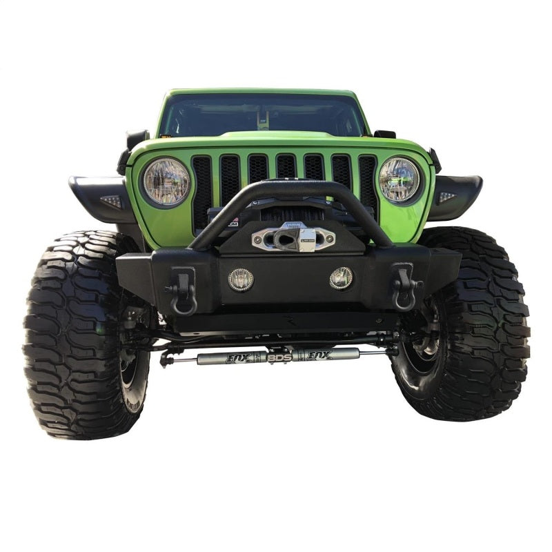 Rampage Jeep Wrangler(JK) Recovery Bumper Stubby Front - Black
