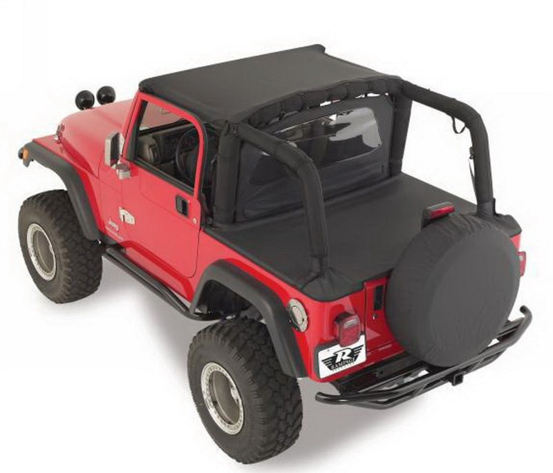 Rampage Jeep Wrangler(YJ) Tonneau Cover - Black Denim
