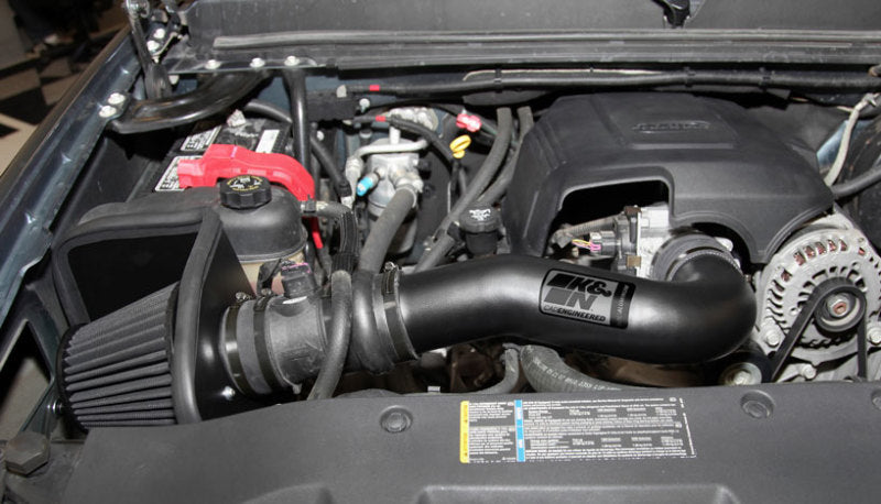 K&N Chevy Silverado 1500 4.8L/5.3L V8 / 07-08 GMC Yukon 4.8L/5.3L V8 Black Perf Intake Kit