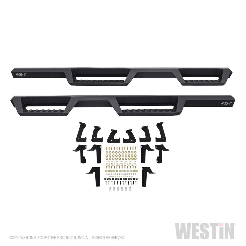 Westin 18+ Jeep Wrangler JL Unlimited 4DR HDX Drop Nerf Step Bars - Textured Black