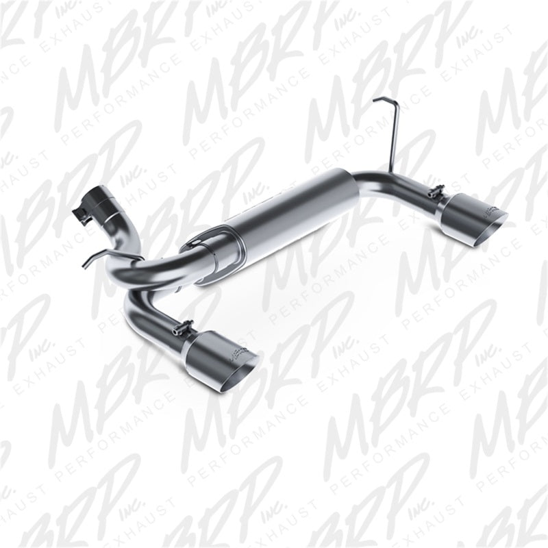 MBRP Jeep Wrangler/Rubicon 3.6L/3.8L V6 Axle-Back Dual Rear Exit T409 Performance Exhuast Sys