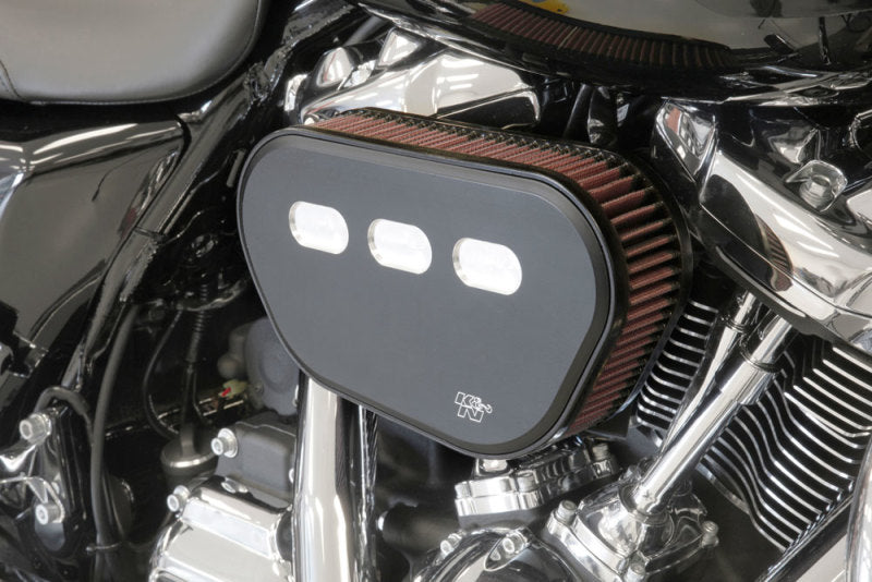 K&N Street Metal Intake System - Big 8 Black for Harley Davidson