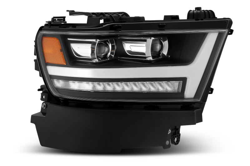 AlphaRex 19+ Ram 1500HD PRO-Series Proj Headlight Plnk Style Blk w/Activ Light/Seq Signal/Plnk DRL
