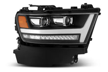 Load image into Gallery viewer, AlphaRex 19+ Ram 1500HD PRO-Series Proj Headlight Plnk Style Blk w/Activ Light/Seq Signal/Plnk DRL