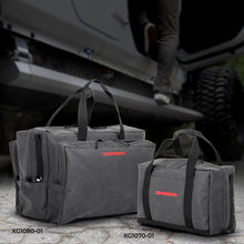 Load image into Gallery viewer, Go Rhino XVenture Gear Bag - Large (13x14x22in. Closed) 12oz Waxed Canvas - Black