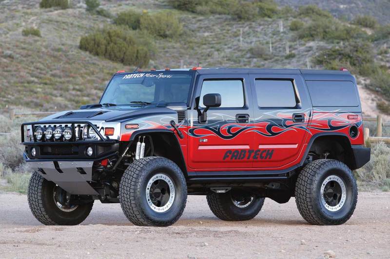 Fabtech 03-08 Hummer H2 Suv/Sut 4WD w/Rr Air Bags 6in Perf Sys w/Dlss Shks