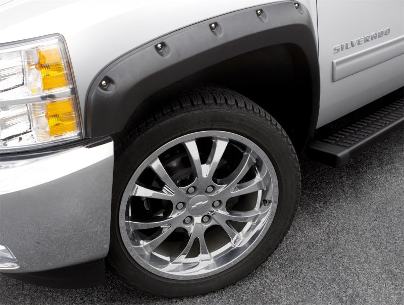 Lund Chevy Silverado 1500 RX-Rivet Style Textured Elite Series Fender Flares - Black (4 Pc.)