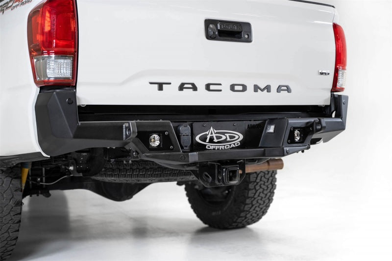 Addictive Desert Designs 16+ Toyota Tacoma Stealth Fighter Rear Bumper w/ Backup Sensor Cutouts