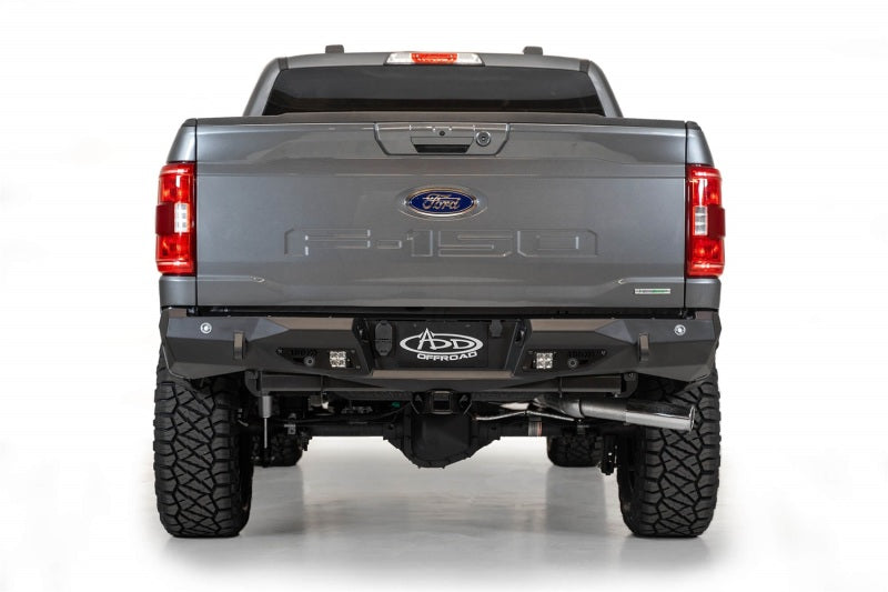 Addictive Desert Designs 2021+ Ford F-150 Stealth Fighter Rear Bumper w/ Back up Sensors