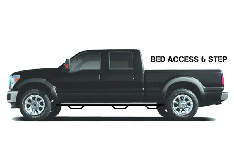 N-Fab Nerf Step 2017 Chevy-GMC 2500/3500 Double Cab 8ft Bed - Tex. Black - Bed Access - 3in