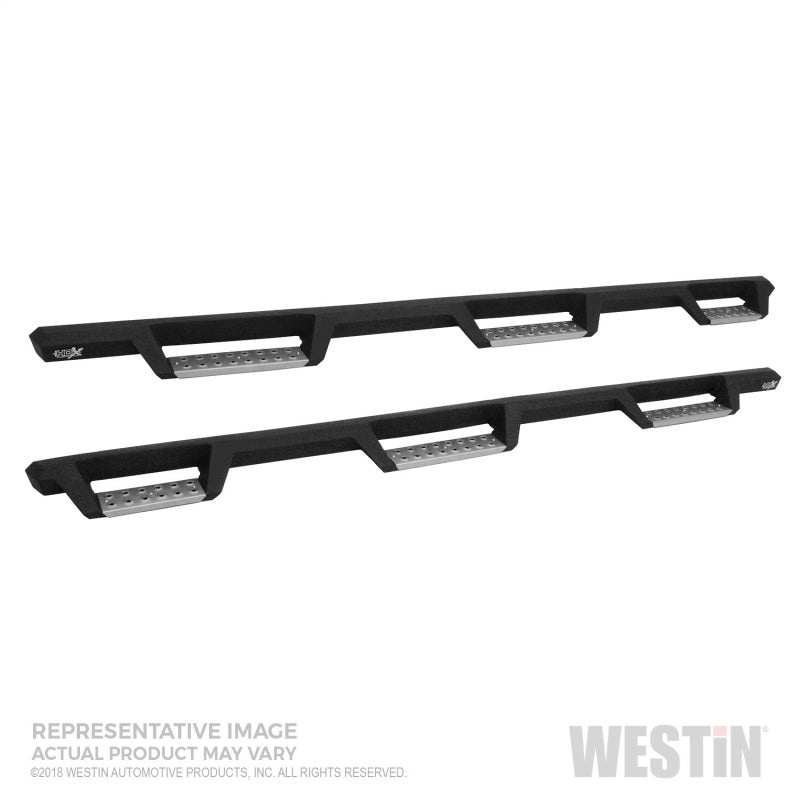 Westin 19+ RAM 1500 Crew Cab 5.7ft. (Excl. 2019+ Clsc) HDX SS Drop W2W Nerf Step Bars - Tex. Blk