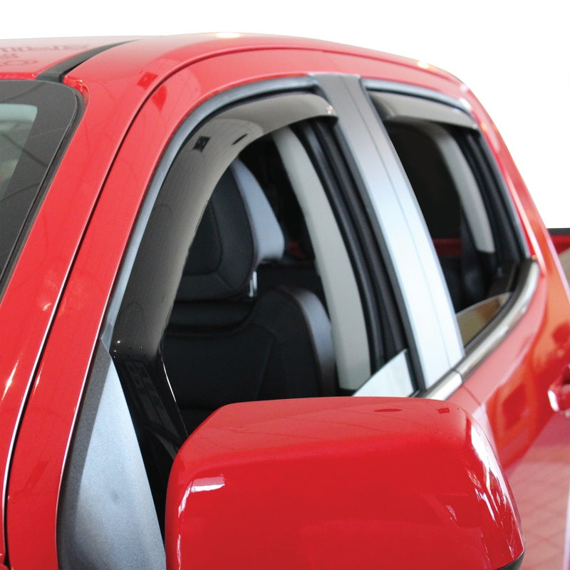 Westin Chevrolet/GMC Colorado/Canyon Crew Cab Wade In-Channel Wind Deflector 4pc - Smoke
