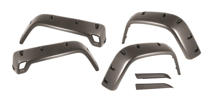 Rugged Ridge 6-Piece Fender Flare Kit Jeep Wrangler